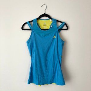 Adidas Athletic Blue & Yellow Tank Top